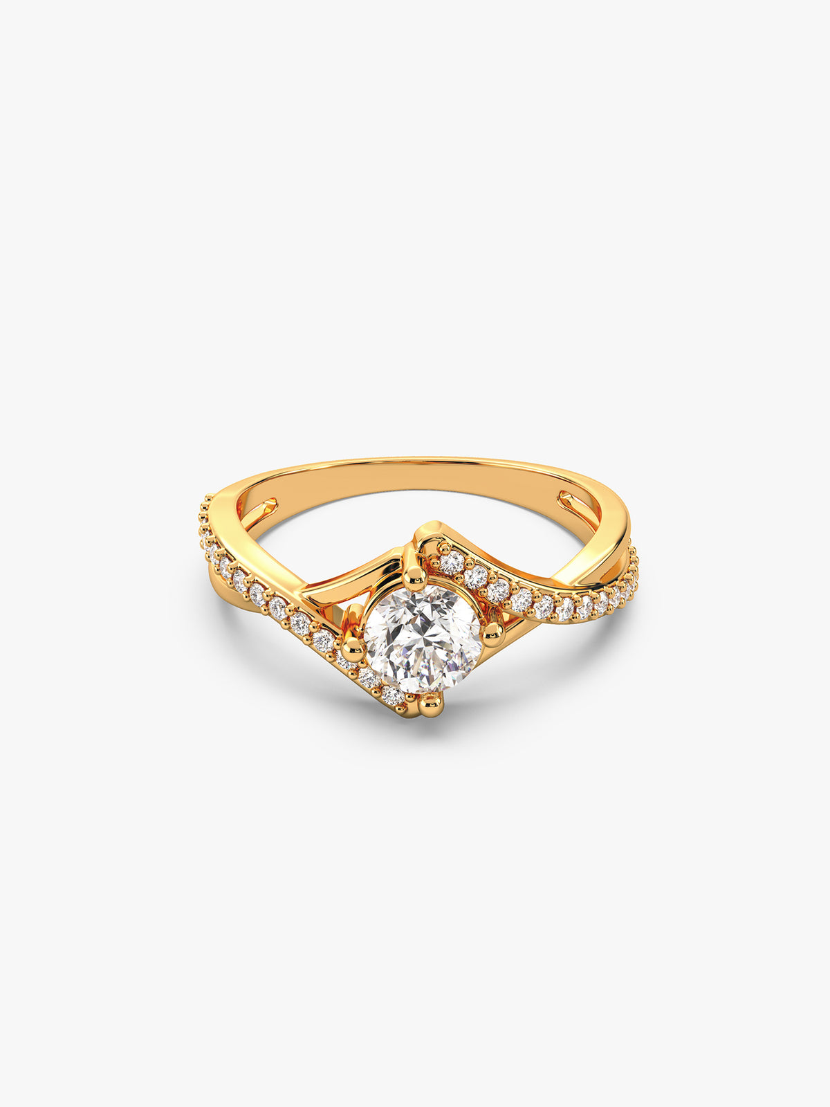 Golden Rhomboid Ring