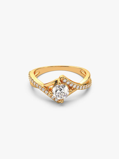 Golden Rhomboid Ring