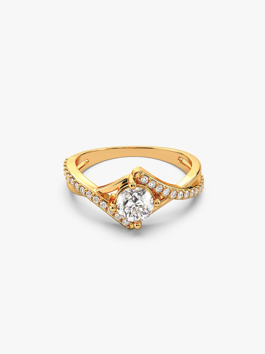 Golden Rhomboid Ring