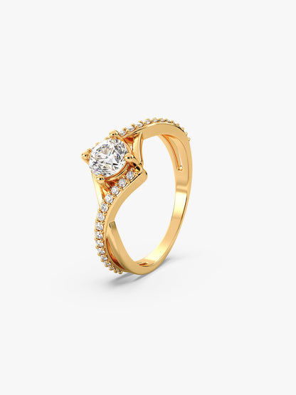 Golden Rhomboid Ring