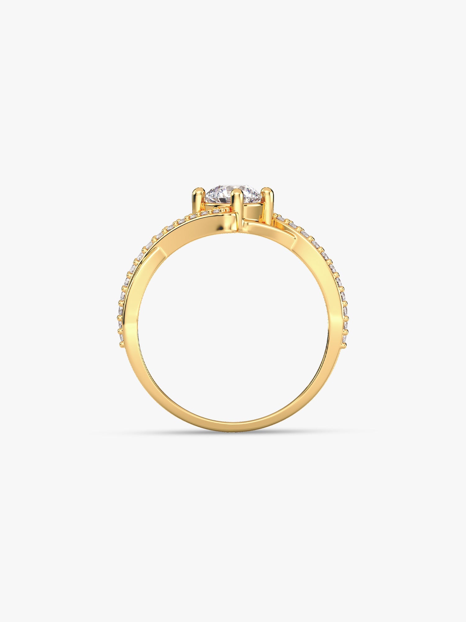 Golden Rhomboid Ring