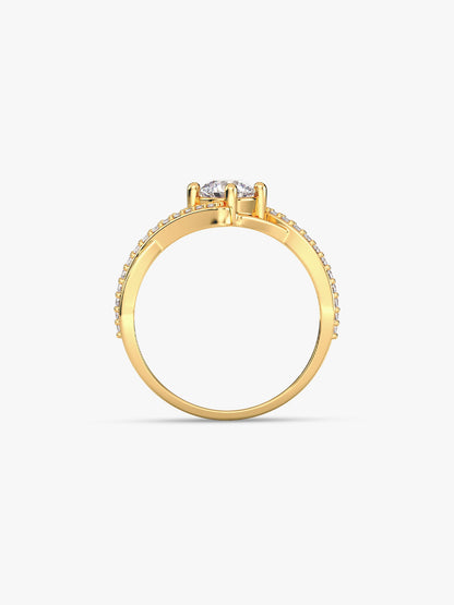 Golden Rhomboid Ring