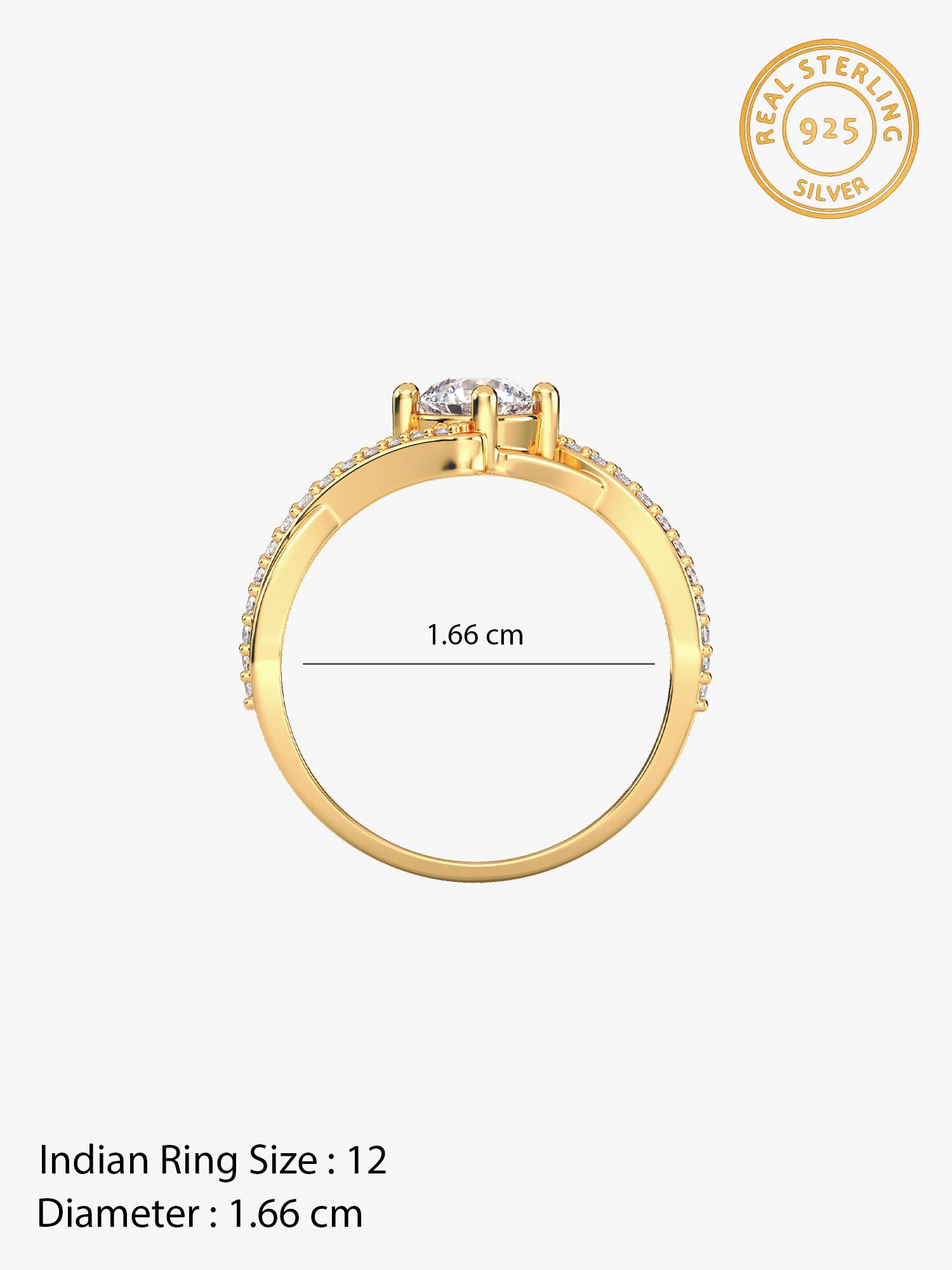 Golden Rhomboid Ring