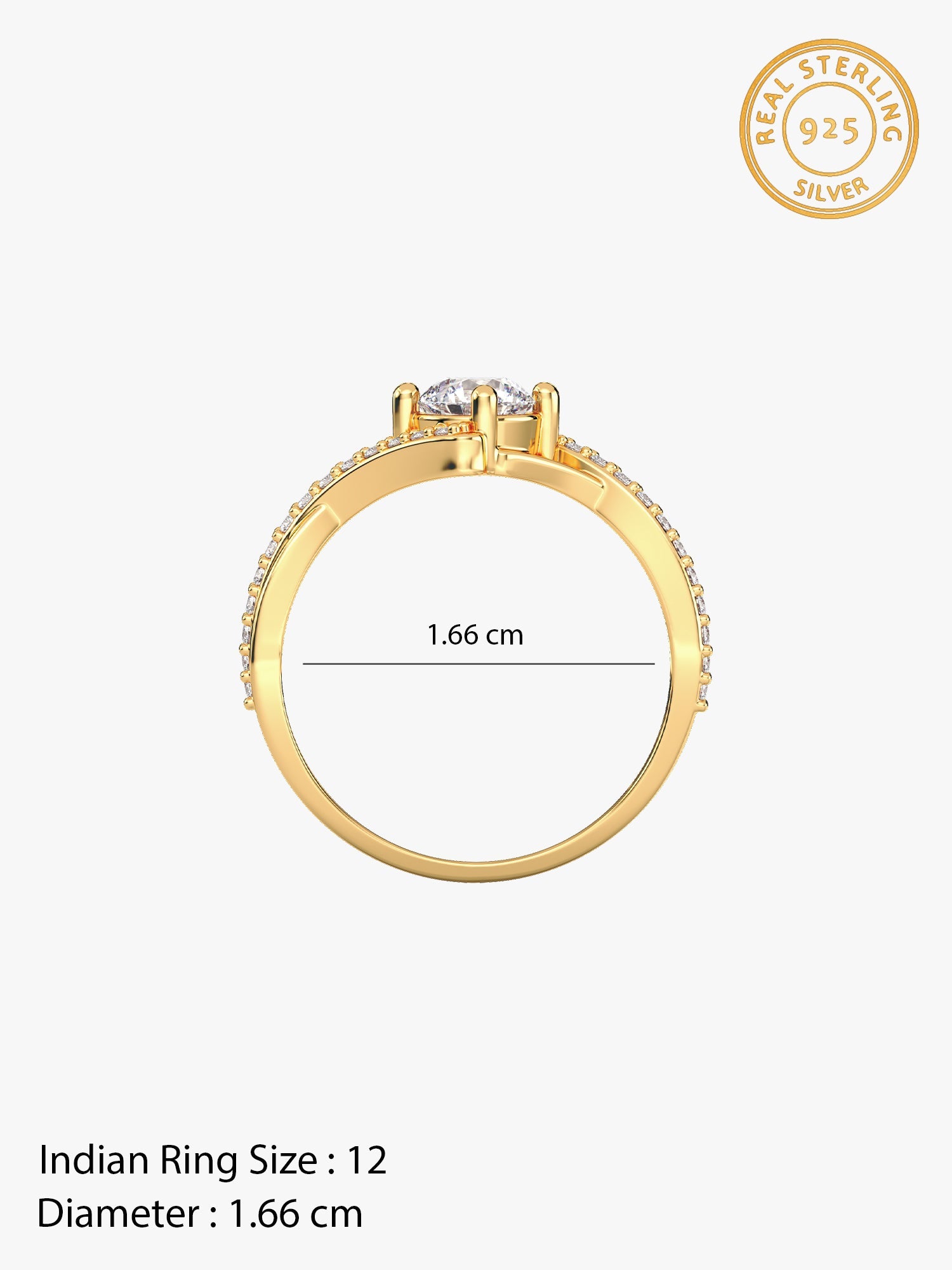 Golden Rhomboid Ring