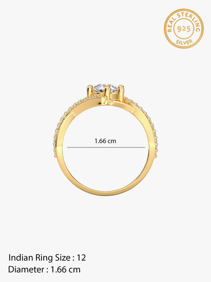 Golden Rhomboid Ring
