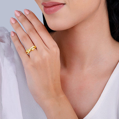 Golden Infinity Love Ring