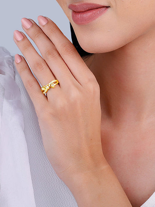 Golden Infinity Love Ring