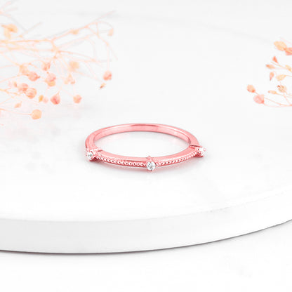 Rose Gold Glamourous Aura Ring