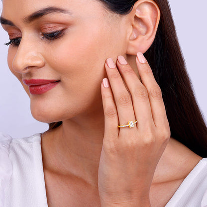 Golden Radiant Aura Ring