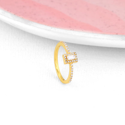 Golden Radiant Aura Ring