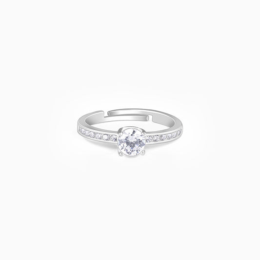 Silver Zircon Serene Shine Ring
