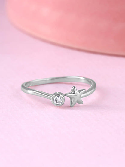 Silver Starry Dusk Ring