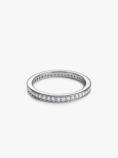 Silver Channel of Love Ring