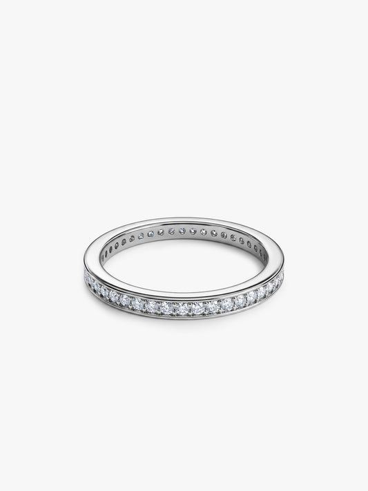 Silver Channel of Love Ring