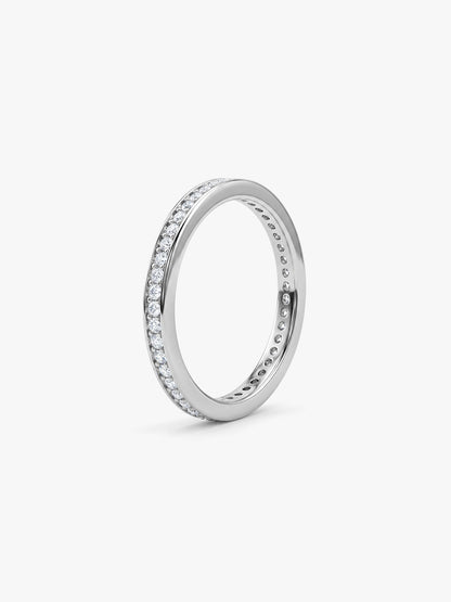 Silver Channel of Love Ring