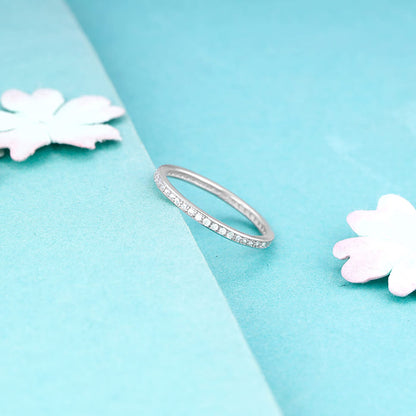 Silver Channel of Love Ring