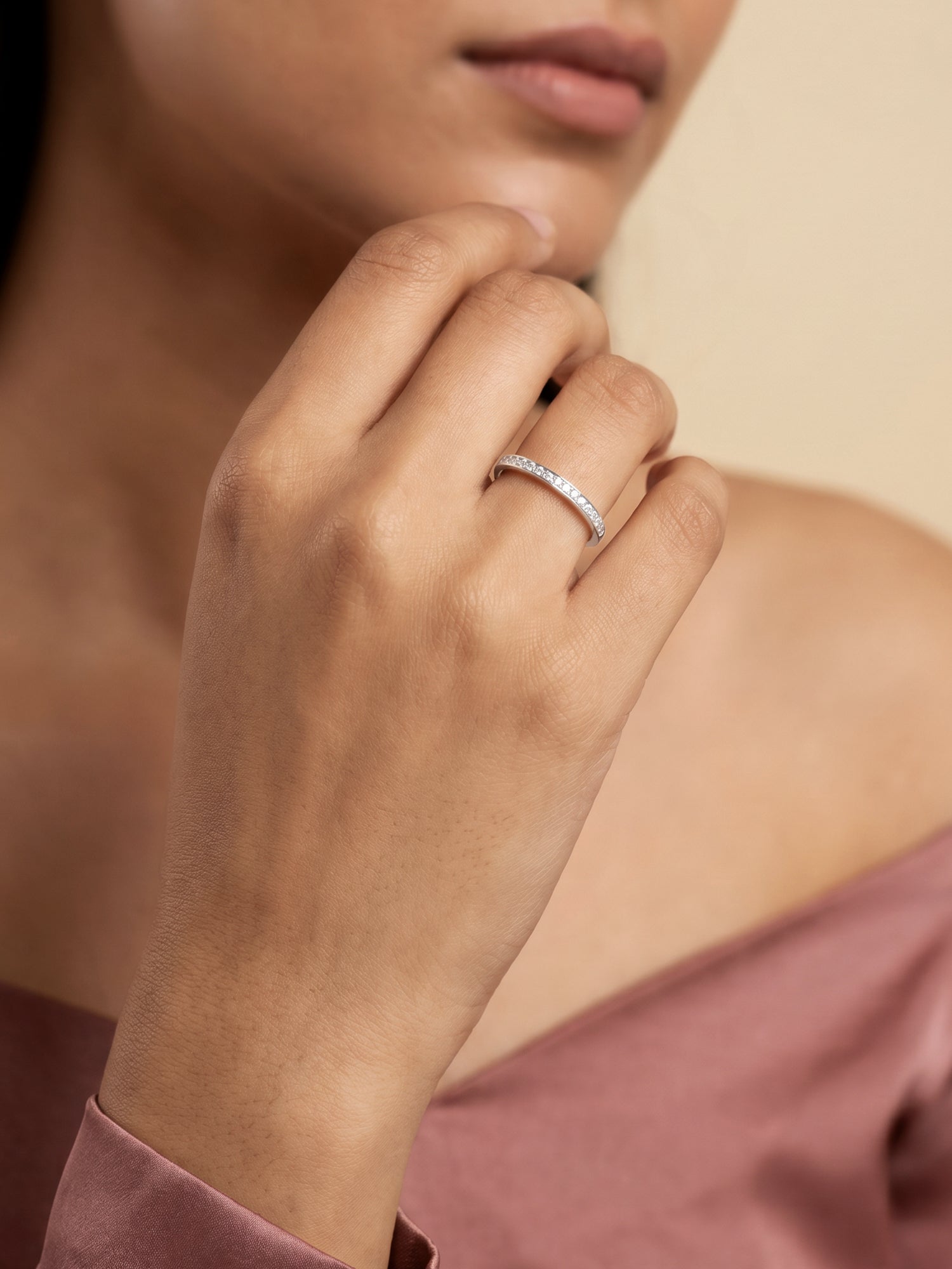 Silver Channel of Love Ring