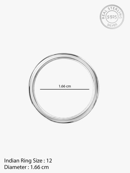 Silver Channel of Love Ring