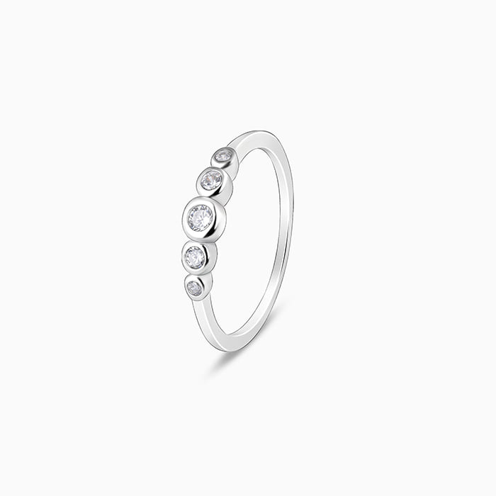 THE GIFT TOWN RADIUM HEART BEAT RING Stainless Steel Moonstone Silver  Plated Ring - Price History