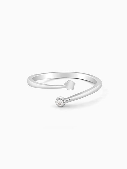 Silver Starlit Ring