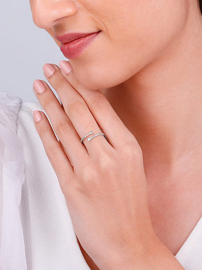 Silver Starlit Ring
