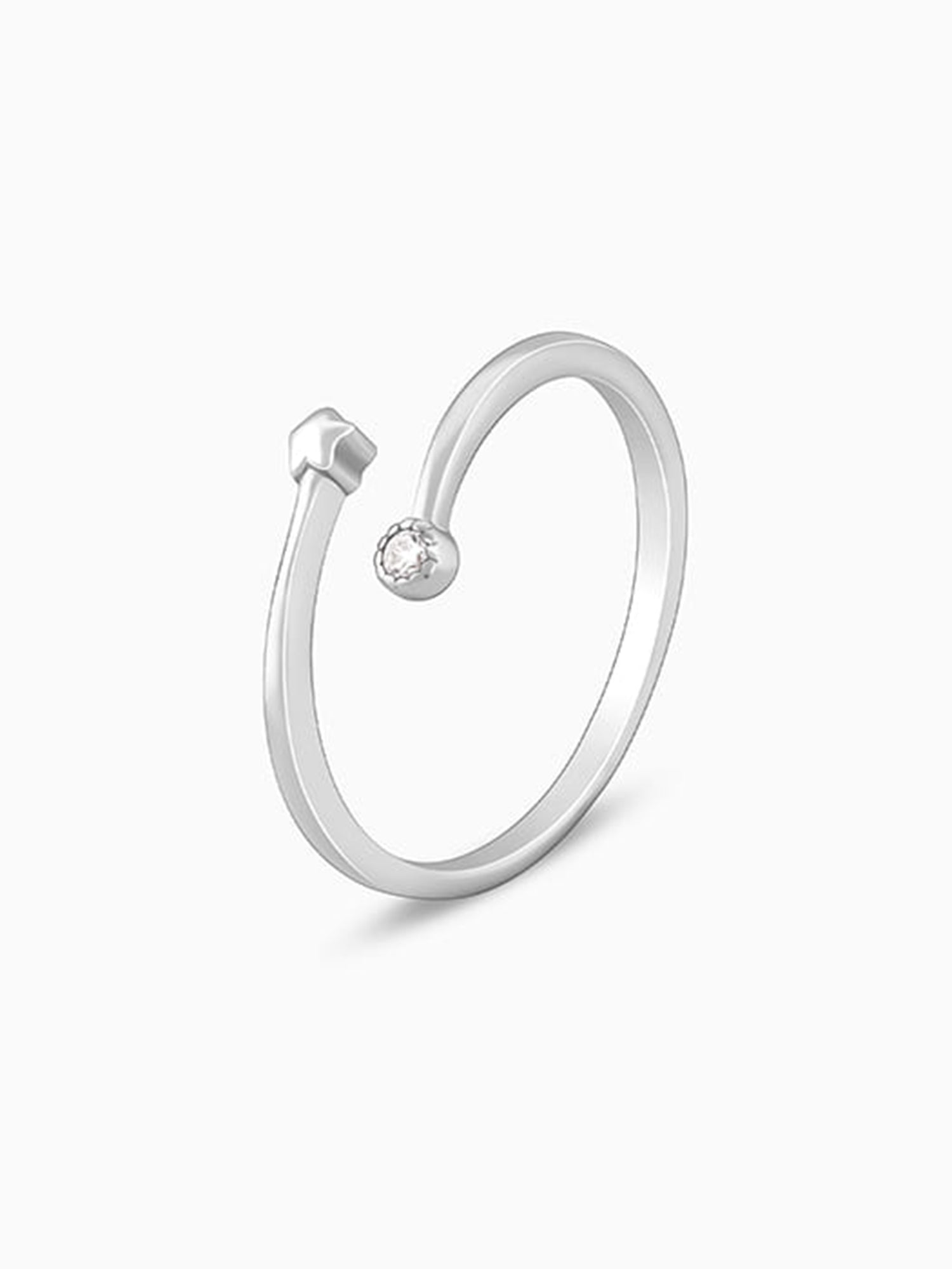 Silver Starlit Ring