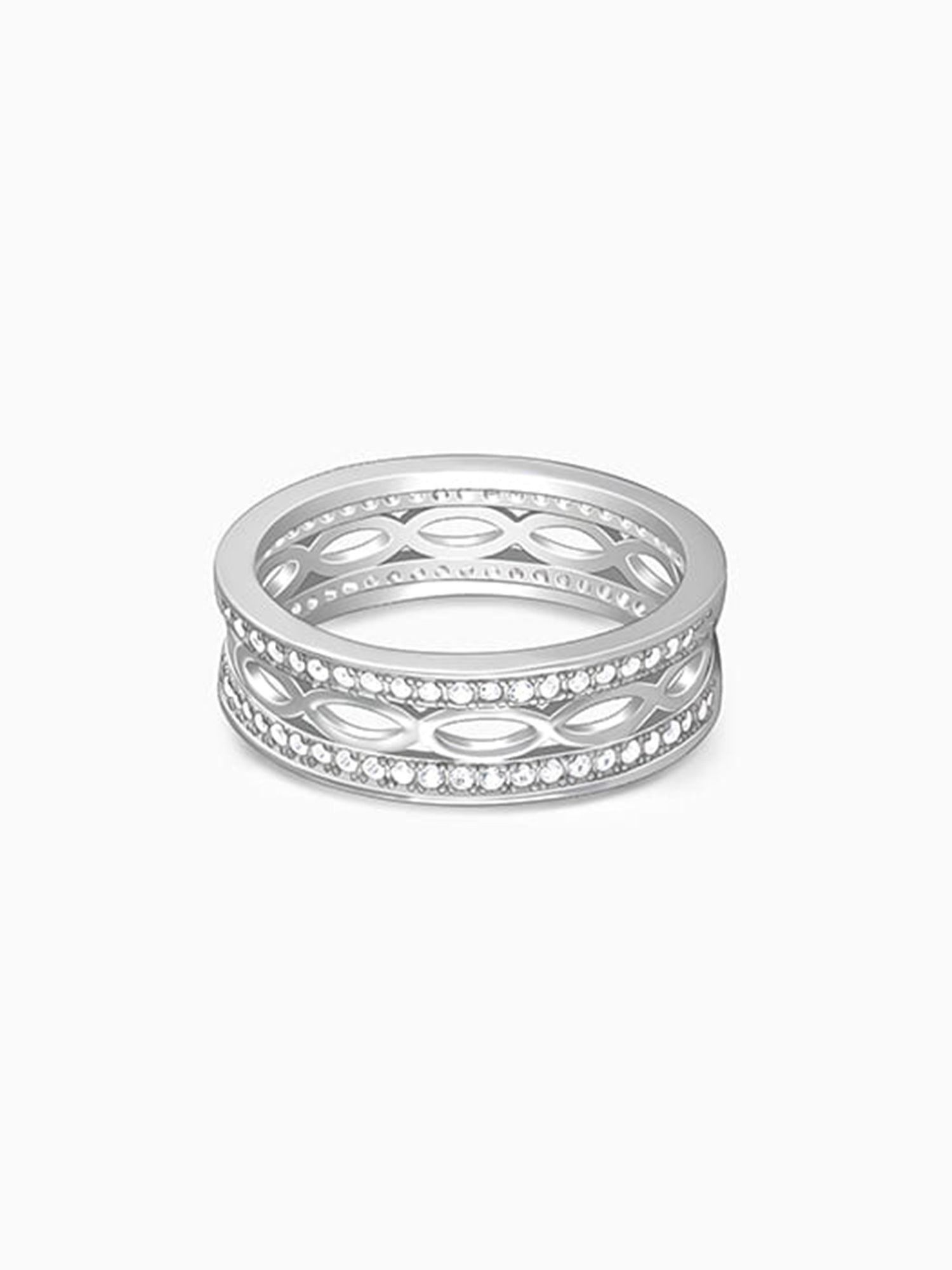 Silver Jali Ring