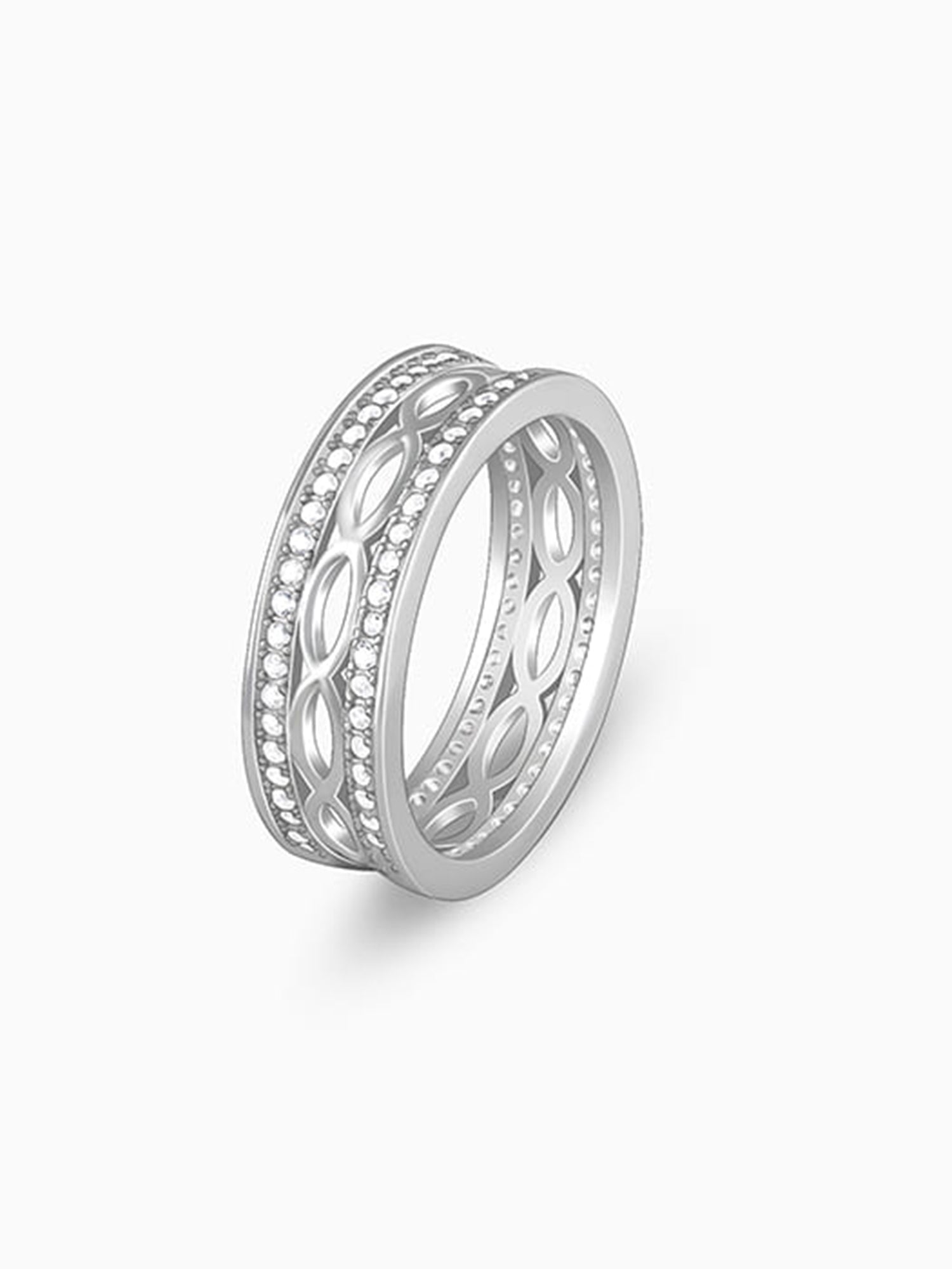 Silver Jali Ring