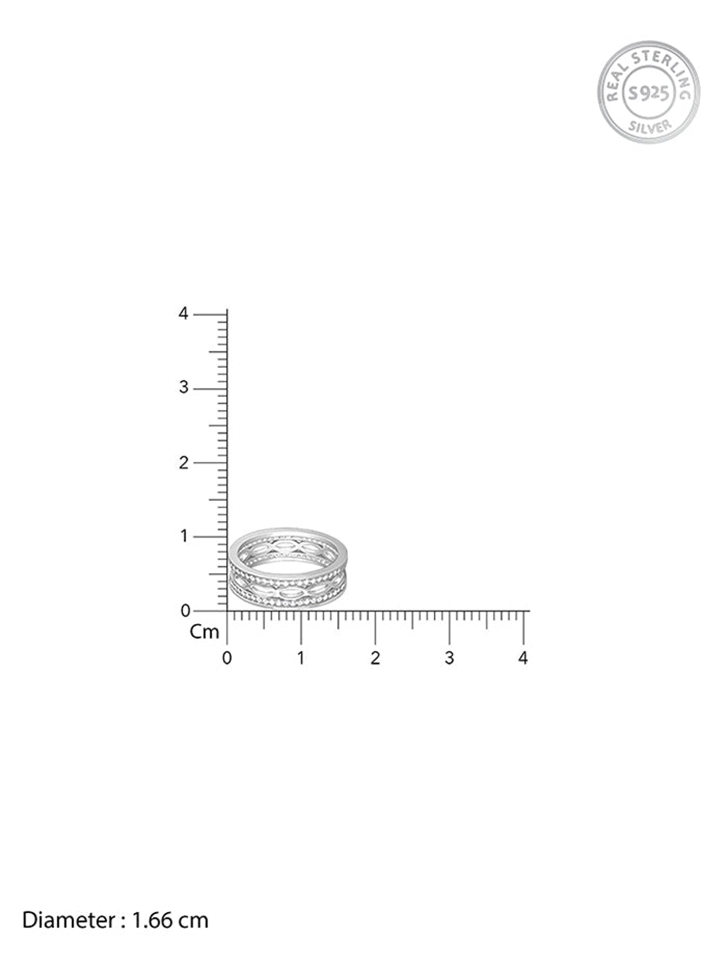 Silver Jali Ring