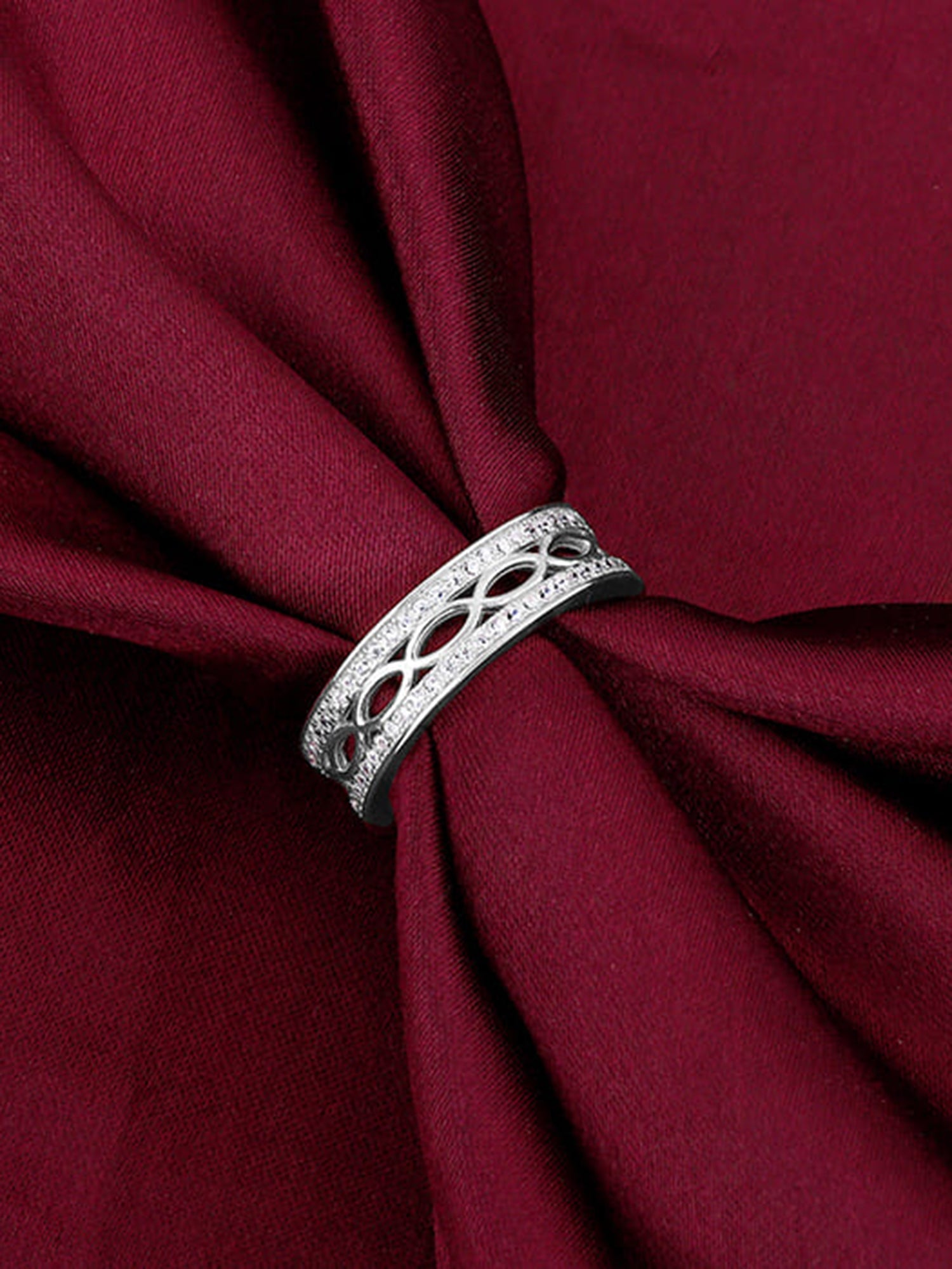 Silver Jali Ring