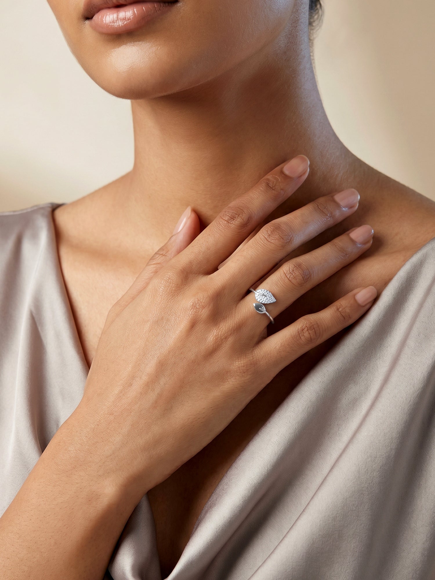 Silver Foliole Ring