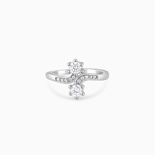 Silver Hollyhock Ring