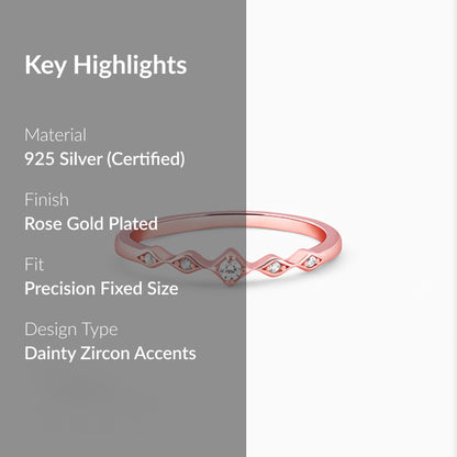 Rose Gold Flamme Ring