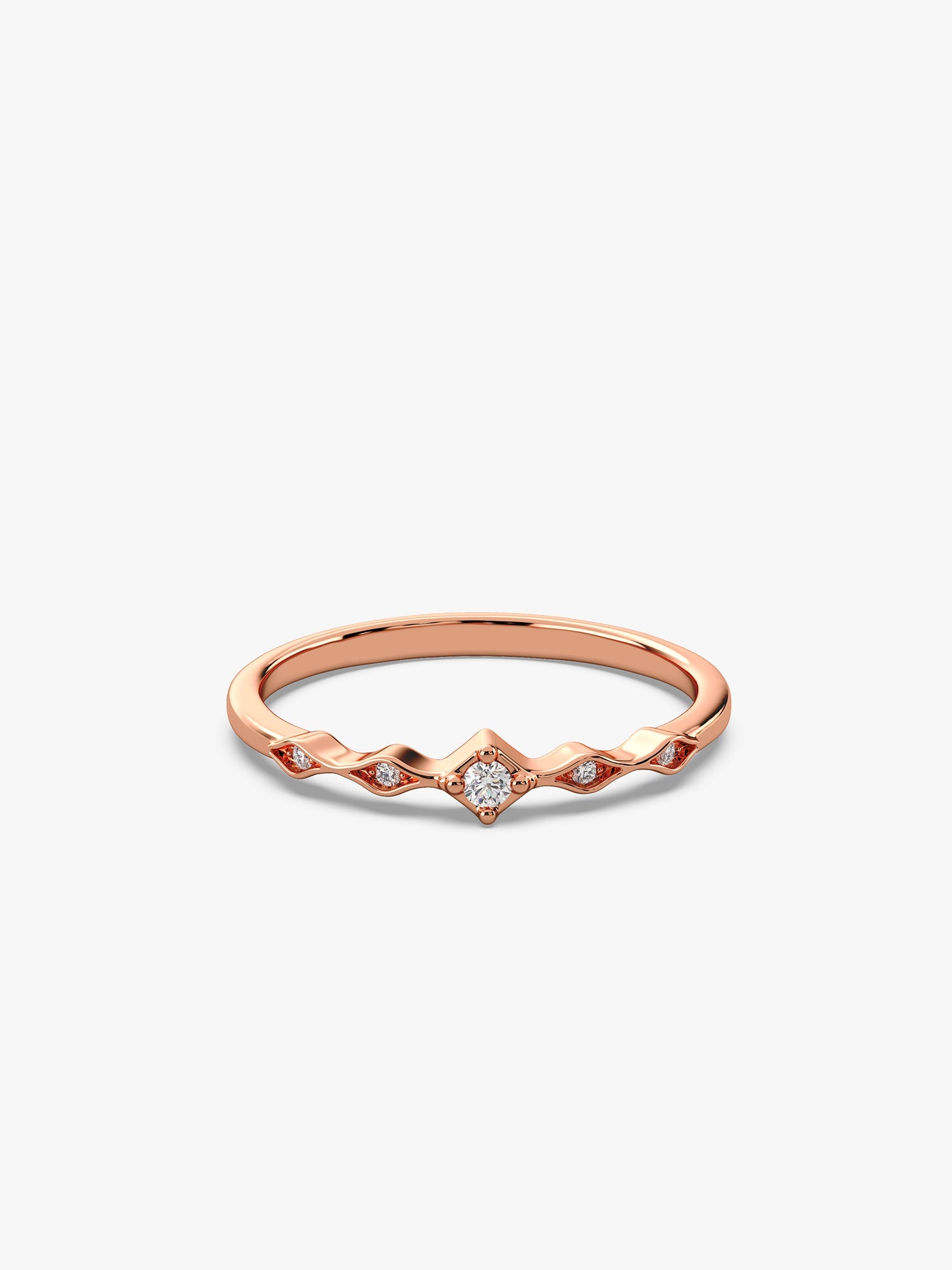 Rose Gold Flamme Ring