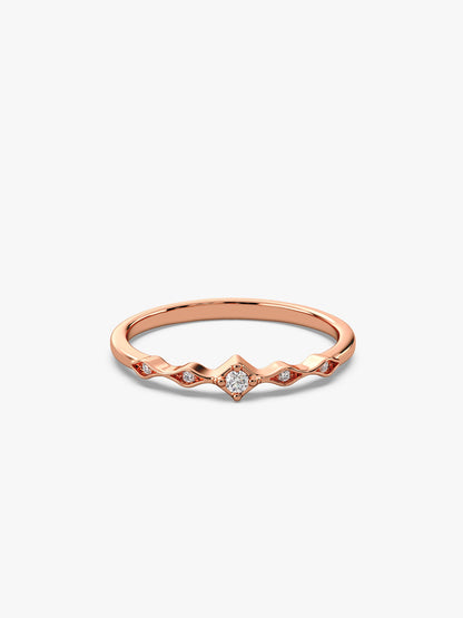 Rose Gold Flamme Ring
