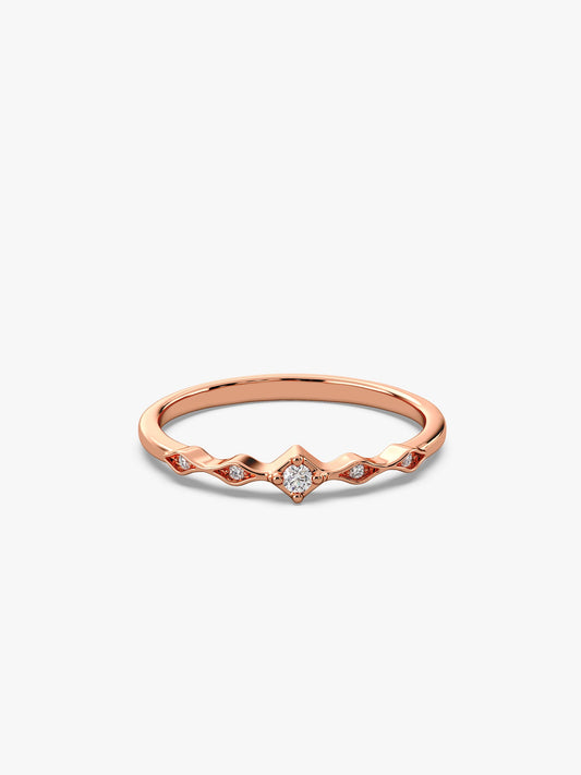 Rose Gold Flamme Ring