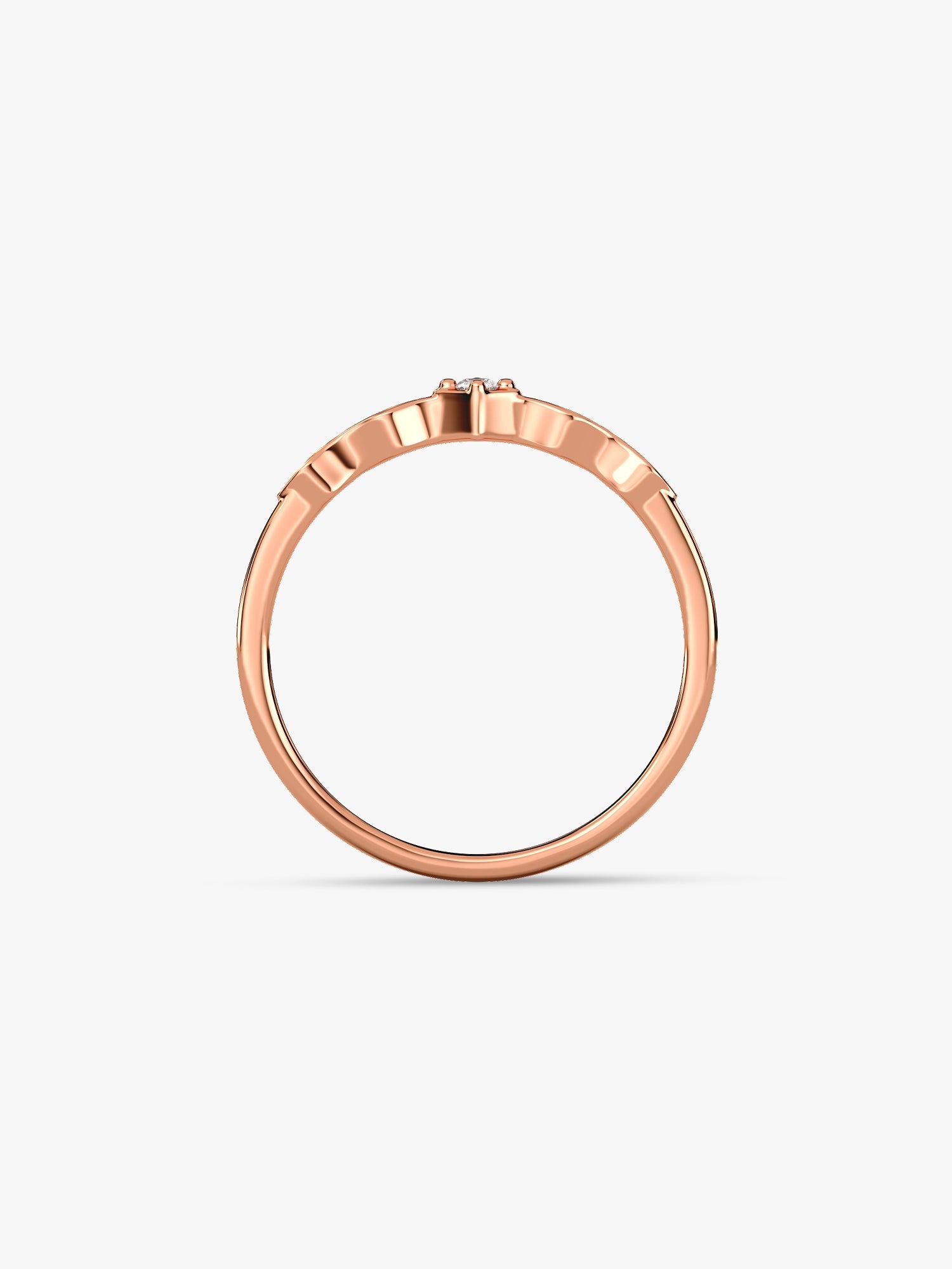 Rose Gold Flamme Ring