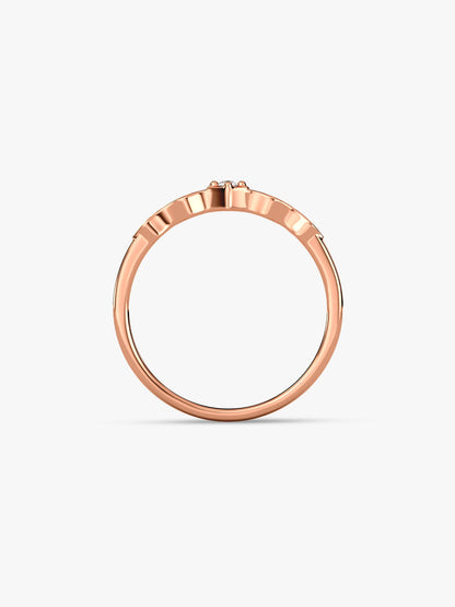 Rose Gold Flamme Ring