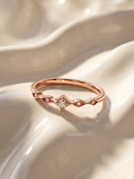 Rose Gold Flamme Ring