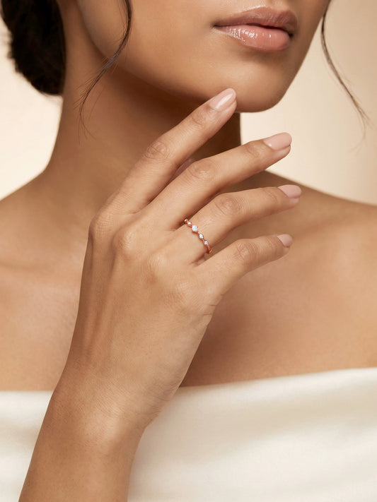 Rose Gold Flamme Ring