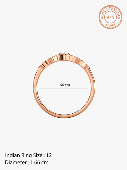 Rose Gold Flamme Ring