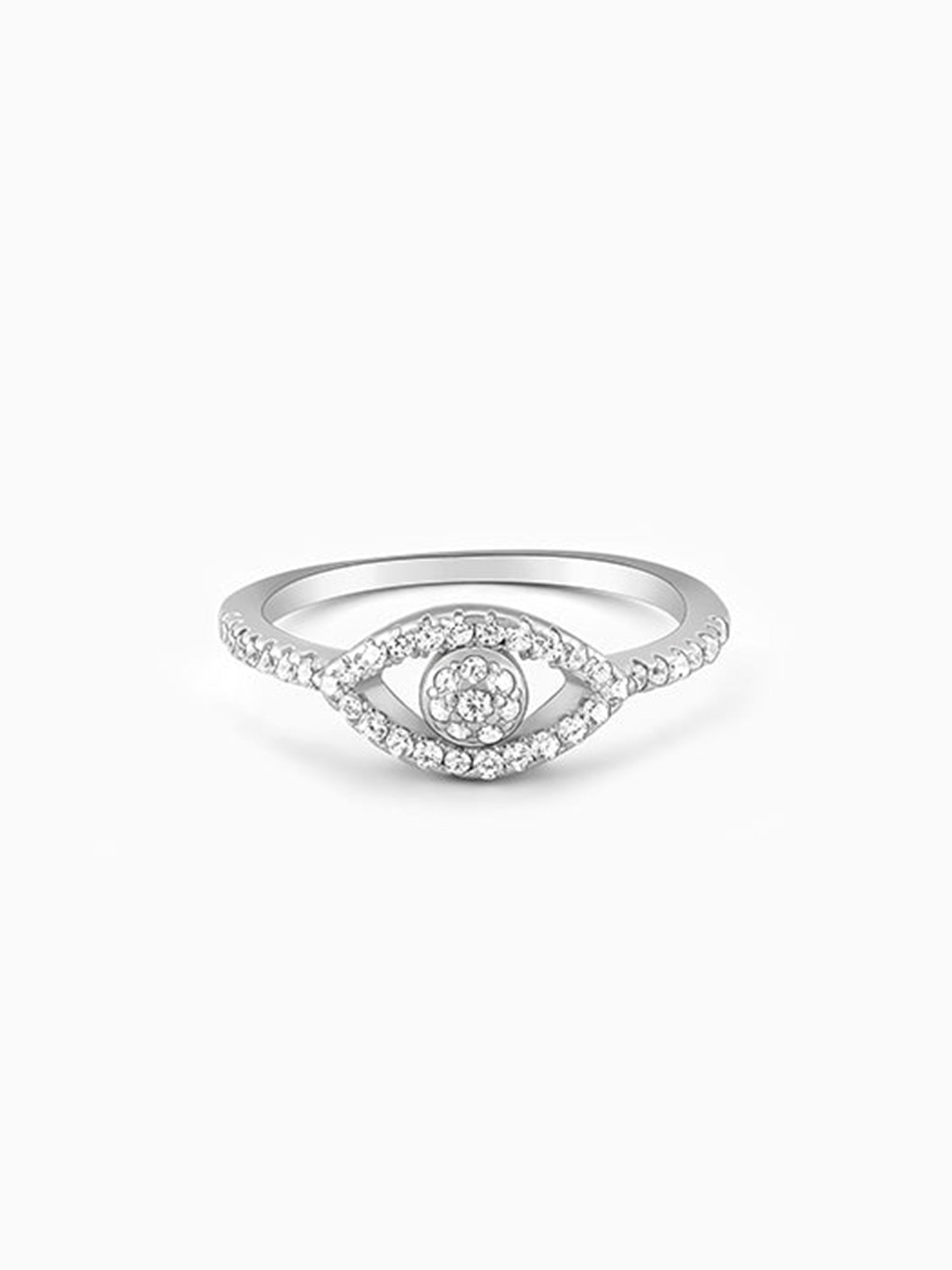 Silver Zirconia Orb Ring