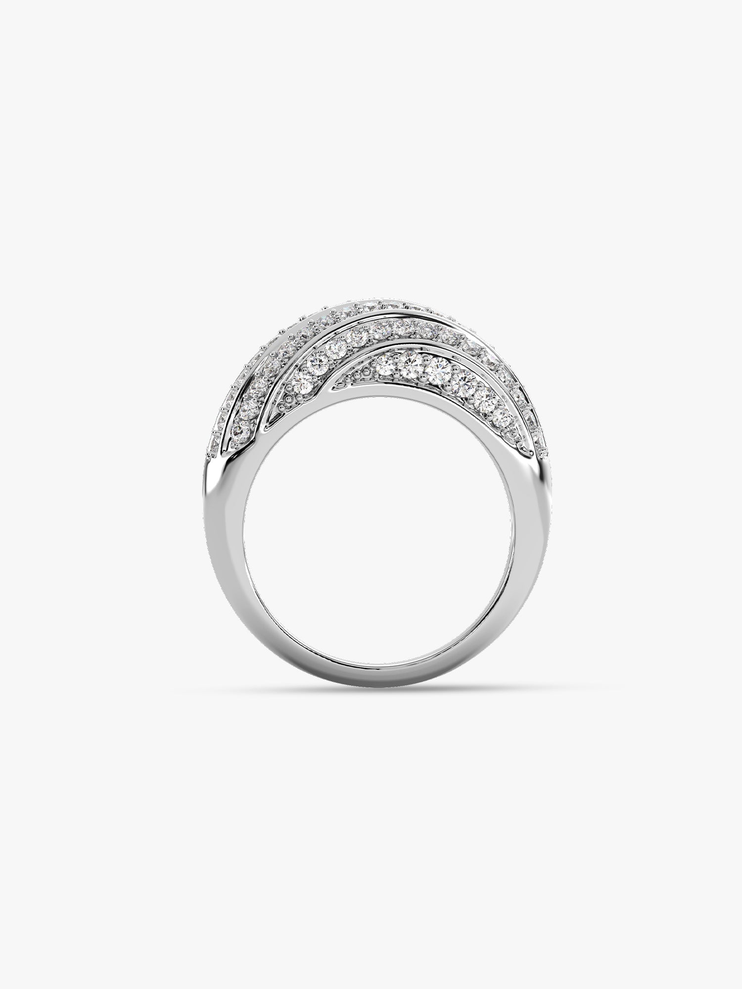 Silver Spired Dome Ring