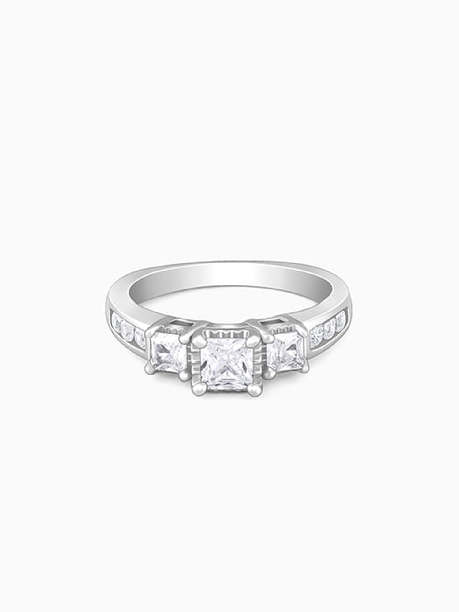 Silver Quadrilateral Ring
