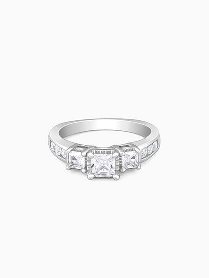 Silver Quadrilateral Ring