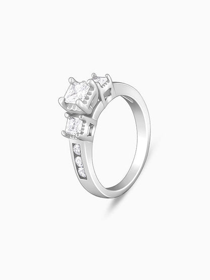 Silver Quadrilateral Ring