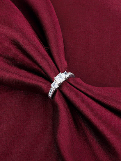 Silver Quadrilateral Ring