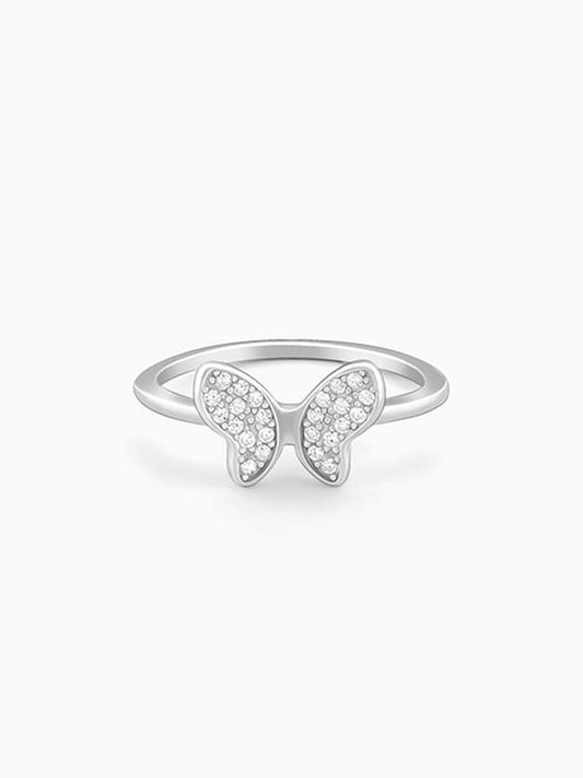 Silver Dione Butterfly Ring