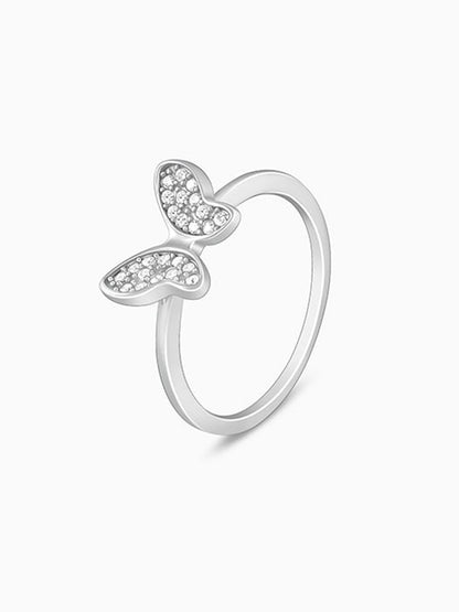 Silver Dione Butterfly Ring