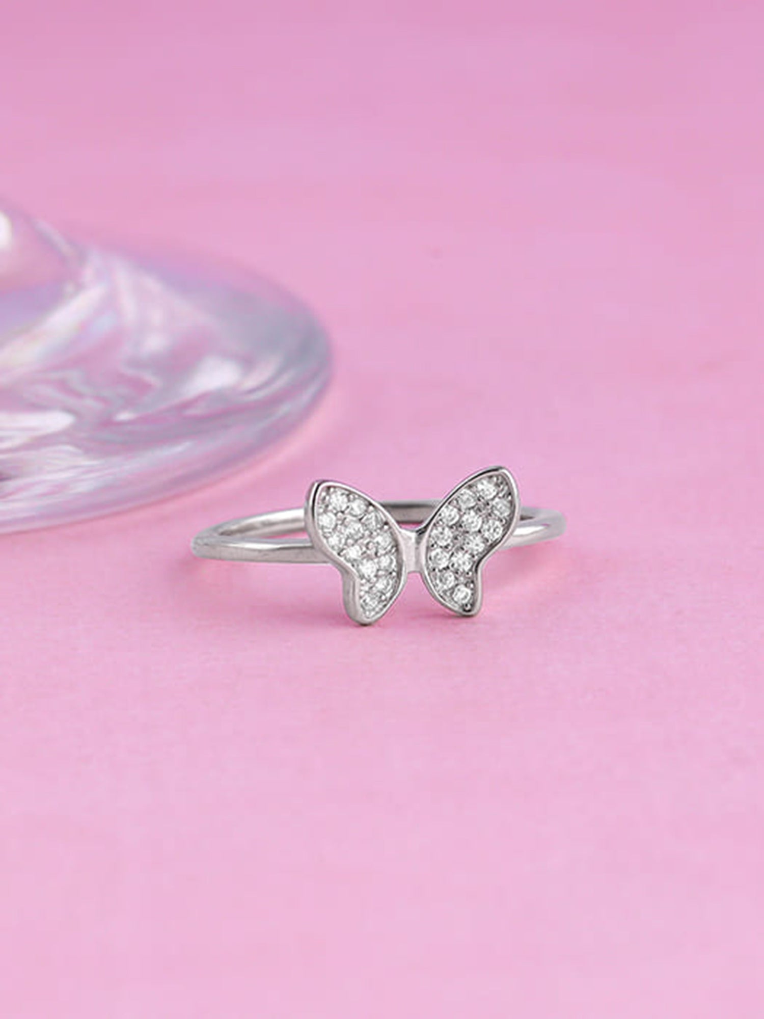 Silver Dione Butterfly Ring
